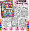 A4 swear word colouring book