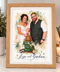 Wedding watercolour print