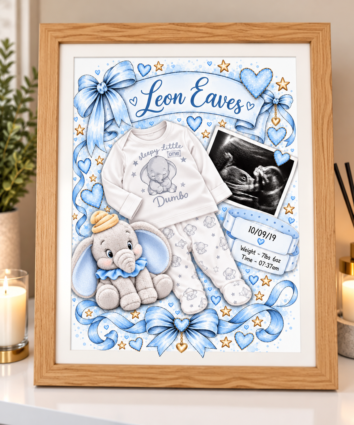 Baby keepsake print