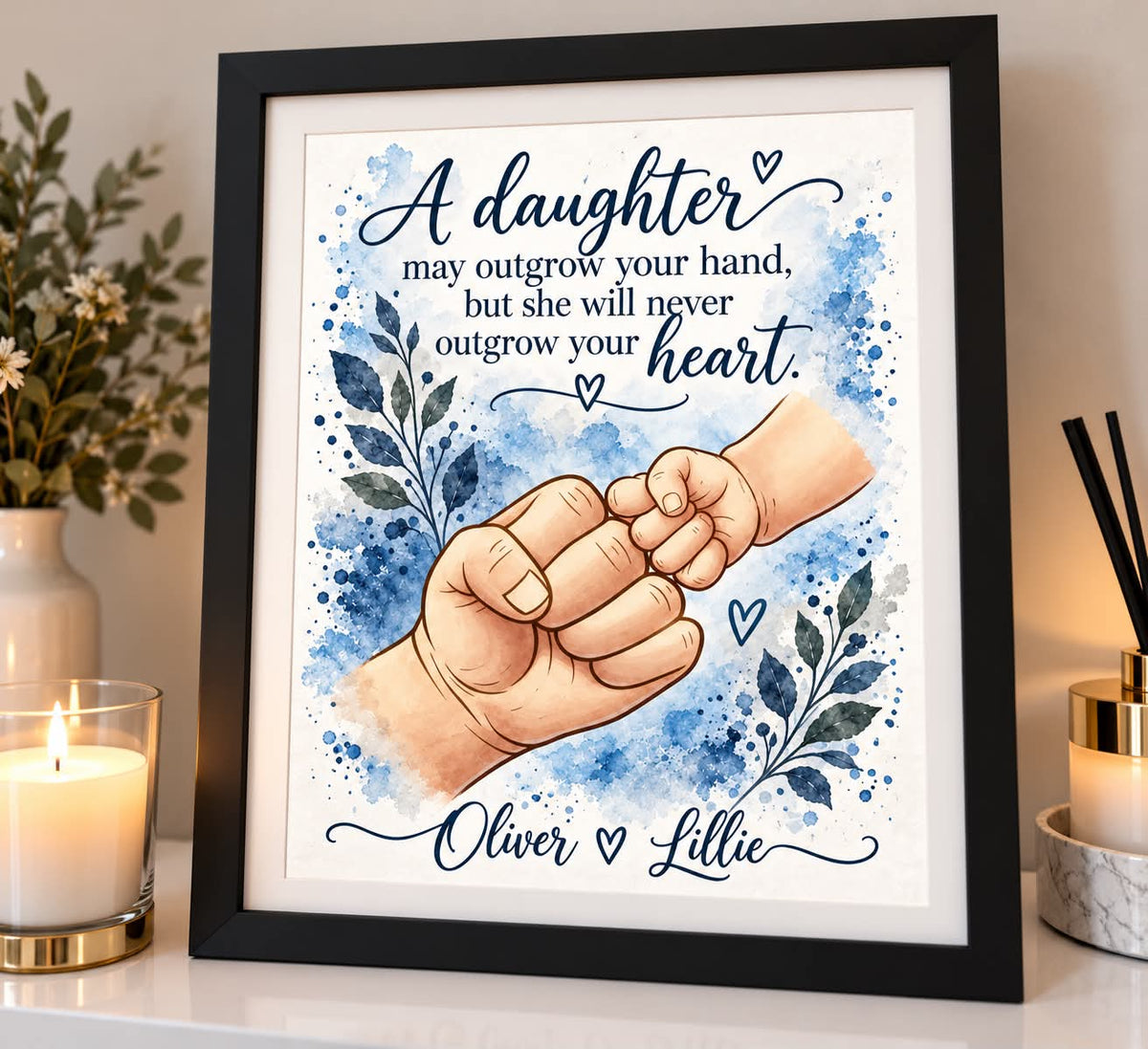 Dad and son/daughter print